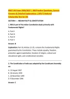 BNST IAS Exam 2026&sol;2027 &vert; 300 Practice Questions&comma; Correct &NewLine;Answers & Detailed Explanations &vert; BYJU&rsquo;S National &NewLine;Scholarship Test for IAS 