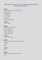 NURS 5334 The University of Texas at Arlington &vert; UPDATED Questions&NewLine;with 100&percnt; Verified Answers