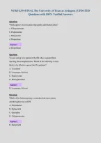 NURS-5334-FINAL The University of Texas at Arlington &vert; UPDATED&NewLine;Questions with 100&percnt; Verified Answers
