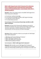 IMSA Traffic Signal Senior Field Technician III Certification Exam &vert; Complete Practice Exam Questions with Verified Answers & Detailed Rationales &vert; Latest Update 2026&sol;2027 &vert; Already Graded A&plus;