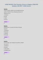 NURS 5350 M3L3 The University of Texas at Arlington &vert; UPDATED&NewLine;Questions with 100&percnt; Verified Answers&NewLine;
