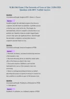 NURS 5363 Exam 2 The University of Texas at Tyler &vert; UPDATED&NewLine;Questions with 100&percnt; Verified Answers