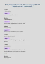 NURS 5461 Quiz 1 The University of Texas at Arlington &vert; UPDATED&NewLine;Questions with 100&percnt; Verified Answers