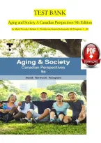  Aging and Society 9th Ed &vert; Canadian Perspectives Test Bank