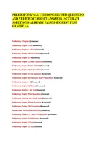 PHLEBOTOMY ALL VERSIONS &vert; REVISED PRACTICE QUESTIONS & VERIFIED ANSWERS &vert; COMPREHENSIVE EXAM REVIEW