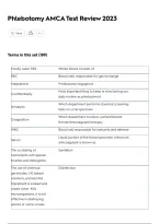 PHLEBOTOMY AMCA TEST REVIEW 2023 &vert; PTC STUDY GUIDE&comma; PRACTICE QUESTIONS & EXAM PREPARATION