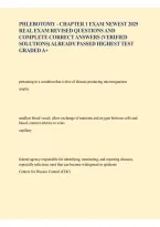 PHLEBOTOMY CHAPTER 1 EXAM &vert; NEWEST 2025 REVIEW&comma; REVISED PRACTICE QUESTIONS & ANSWERS