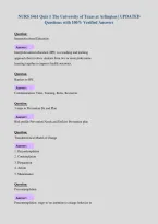 NURS 5461 Quiz 1 The University of Texas at Arlington &vert; UPDATED&NewLine;Questions with 100&percnt; Verified Answers