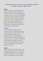 NURS 5463 Exam 2 The University of Texas at Arlington &vert; UPDATED&NewLine;Questions with 100&percnt; Verified Answers
