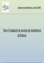 SMR Tema 5 Instalacion y Configuracion de Servidores FTP FTPS y Samba en Debian