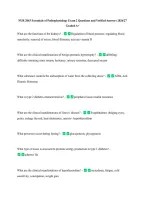 NUR 2063 Essentials of Pathophysiology Exam 2 Questions and Verified Answers 2026&sol;27 &NewLine;Graded A&plus; 