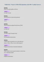NURS 6512 &CenterDot; Week 8 &vert; UPDATED Questions with 100&percnt; Verified Answers&NewLine;