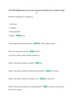 NUR 2356 Multidimensional Care Exam 1 Questions and Verified Answers 2026&sol;27 Graded &NewLine;A&plus; 