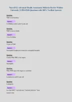 Nurs 6512&colon; Advanced Health Assessment Midterm Review Walden&NewLine;University &vert; UPDATED Questions with 100&percnt; Verified Answers