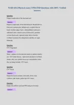 NURS 6512 Physical exam &vert; UPDATED Questions with 100&percnt; Verified&NewLine;Answers