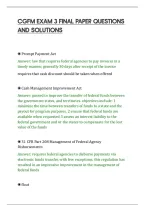 CGFM EXAM 3 FINAL PAPER QUESTIONS&NewLine;AND SOLUTIONS