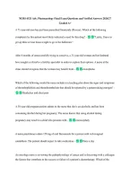 NURS 6521 Adv&period; Pharmacology Final Exam Questions and Verified Answers 2026&sol;27 &NewLine;Graded A&plus; 