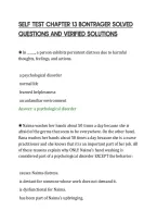 SELF TEST CHAPTER 13 BONTRAGER SOLVED&NewLine;QUESTIONS AND VERIFIED SOLUTIONS