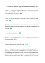 NURS 6521 Adv&period; Pharmacology Final Exam Questions and Verified Answers 2026&sol;27 &NewLine;Graded A&plus; 