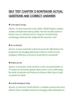 SELF TEST CHAPTER 13 BONTRAGER ACTUAL&NewLine;QUESTIONS AND CORRECT ANSWERS&NewLine;