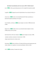 Opc Quebec Exam Questions and Correct Answers 100&percnt; Verified Graded A&plus; &NewLine;