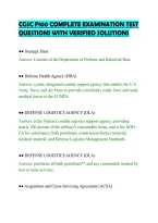 CGSC F100 COMPLETE EXAMINATION TEST&NewLine;QUESTIONS WITH VERIFIED SOLUTIONS&NewLine;