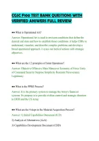 CGSC F100 TEST BANK QUESTIONS WITH&NewLine;VERIFIED ANSWERS FULL REVIEW