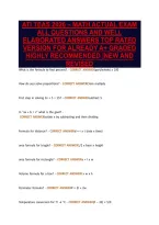 ATI TEAS 2026 &ndash; MATH ACTUAL EXAM&NewLine;ALL QUESTIONS AND WELL&NewLine;ELABORATED ANSWERS TOP RATED&NewLine;VERSION FOR ALREADY A&plus; GRADED&NewLine;HIGHLY RECOMMENDED &vert;NEW AND&NewLine;REVISED