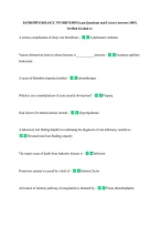 PATHOPHYSIOLOGY 370 MIDTERM Exam Questions and Correct Answers 100&percnt; &NewLine;Verified Graded A&plus;