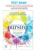 Test Bank for Fundamentals of Nursing&colon; Active Learning for Collaborative Practice 3rd Edition by Barbara L&period; Yoost and Lynne R&period; Crawford