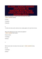 ATI TEAS 7&colon; SCIENCE &lpar;2026&sol;2027&rpar;&NewLine;UPDATE&vert;EXAM 180&NewLine;QUESTIONS WITH MULTIPLE&NewLine;CHOICES &vert;VERIFIED & REVISED&NewLine;ANSWERS &lpar;NEW&rpar;&excl;&excl;&excl;