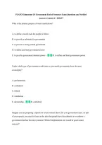 PLATO Edmentum US Government End of Semester Exam Questions and Verified &NewLine;Answers Graded A&plus; 2026&sol;27