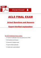 ACLS Final Exam &lpar;Latest 2026&sol;2027&rpar; Actual Questions & Answers &lpar;A&plus; Graded&rpar;
