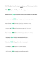 PLTW Biomedical Science Curriculum Exam Questions and Verified Answers Graded A&plus; &NewLine;2026&sol;27