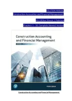 Solution Manual For Construction Accounting and Financial Management 4th Edition &vert; Steven J&period; Peterson &vert; ISBN 9780135232873 &vert; Chapters 1-18