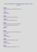 PEAT EXAM REVIEW &vert; UPDATED Questions with 100&percnt; Verified&NewLine;Answers