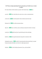 PLTW Intro to Engineering Design Final Exam Questions and Verified Answers Graded &NewLine;A&plus; 2026&sol;27 