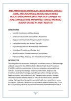APEA PMHNP EXAM AND PRACTICE EXAM NEWEST 2026 TEST &NewLine;BANK&vert; APEA PSYCHIATRIC-MENTAL HEALTH NURSE &NewLine;PRACTITIONER &lpar;PMHNP&rpar; EXAM PREP WITH COMPLETE 400 &NewLine;REAL EXAM QUESTIONS AND CORRECT VERIFIED ANSWERS&sol; &NewLine;ALREADY GRADED A&plus; &lpar;MOST RECENT&excl;&excl;&rpar; 