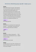 PSYCH 351 &vert; UPDATED Questions with 100&percnt; Verified Answers&NewLine;