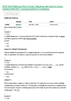 ISYE 6414 Midterm 2-Part 1 Exam &vert; Questions and Answers Latest&NewLine;Updated 2026&sol;2027 &vert; Georgia Institute of Technology