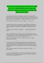 WGU D115 OA AND PRE-OA EXAM ACTUAL EXAM&NewLine;2025 TEST COMPREHENSIVE QUESTIONS AND&NewLine;VERIFIED ANSWERS &lpar;DETAILED & ELABORATED&rpar;&NewLine;100&percnt; SOLVED 2025&excl;&excl;
