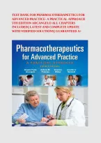 Test Bank For Pharmacotherapeutics for Advanced Practice 5th Edition &vert; Arcangelo&comma; Peterson&comma; Wilbur & Kang &vert; ISBN 9781975160593 &vert; All Chapters