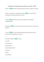 TCFP Instructor 1 Exam Questions and Verified Answers Graded A&plus; 2026&sol;27 &NewLine;