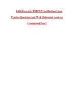LMR Georgette&rsquo;s PMHNP Certification&NewLine;Exam Latest 2025 Questions A&NewLine;nd Correct&NewLine;Answers &lpar;Verified Answers&rpar;ALREADY&NewLine;GRADED A&plus;