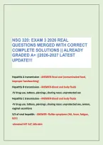 NSG 320&colon; EXAM 3 2026 REAL &NewLine;QUESTIONS MERGED WITH CORRECT &NewLine;COMPLETE SOLUTIONS &vert;&vert; ALREADY &NewLine;GRADED A&plus; &vert;&vert;2026-2027 LATEST &NewLine;UPDATE&excl;&excl;&excl;