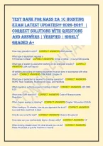 MASS 2A-1C Hoisting Exam Test Bank 2026-2027 &vert; Q&A Guide