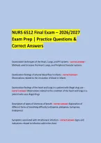 &NewLine;NURS 6512 Final Exam &ndash; 2026&sol;2027 &NewLine;Exam Prep &vert; Practice Questions & Correct Answers &NewLine;