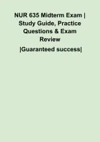 NUR 635 Midterm Exam &vert; Study Guide&comma; Practice Questions & Exam Review