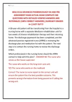 WGU D116 ADVANCED PHARMACOLOGY OA AND PRE &NewLine;ASSESSMENT EXAM ACTUAL EXAM COMPLETE 500 &NewLine;QUESTIONS WITH DETAILED VERIFIED ANSWERS AND &NewLine;RATIONALES &lpar;100&percnt; CORRECT ANSWERS&rpar; &sol;ALEREADY GRADED &NewLine;A&plus;&vert;&vert;JUST OUT&excl;&excl;&excl;