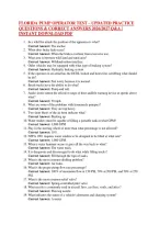 FLORIDA PUMP OPERATOR TEST &ndash; UPDATED PRACTICE &NewLine;QUESTIONS & CORRECT ANSWERS 2026&sol;2027 Q&A &vert; &NewLine;INSTANT DOWNLOAD PDF
